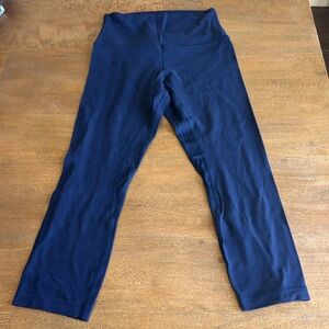 Lululemon Align Cropped Leggings Navy Size 4